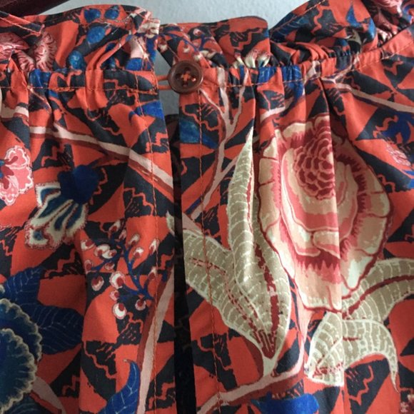 Ulla Johnson Pippa blouse in orange - Picture 4 of 8